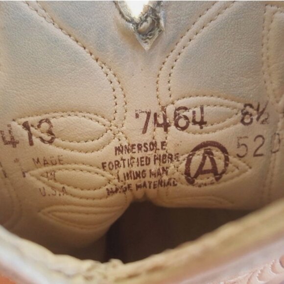 VTG DINGO ACME WOMEN'S TAN MARBLED LEATHER WESTERN sz6.5 COWBOY BOOTS RS 40402 - Picture 9 of 12